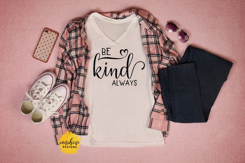 Download Be Kind Always SVG DXF PNG Anti-Bullying svg Pink Shirt ...