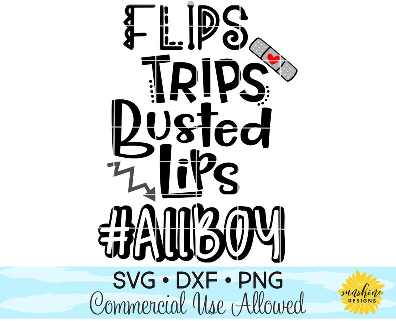 Download Flips Trips Busted Lips Allboy SVG DXF PNG boy svg boy | Etsy