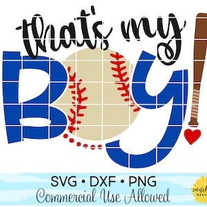 Baseball Mom svg, That&#39;s My Boy svg, baseball svg, sports svg, baseball tshirt svg, baseball mom tshirt svg, baseball grandma svg, dxf, png