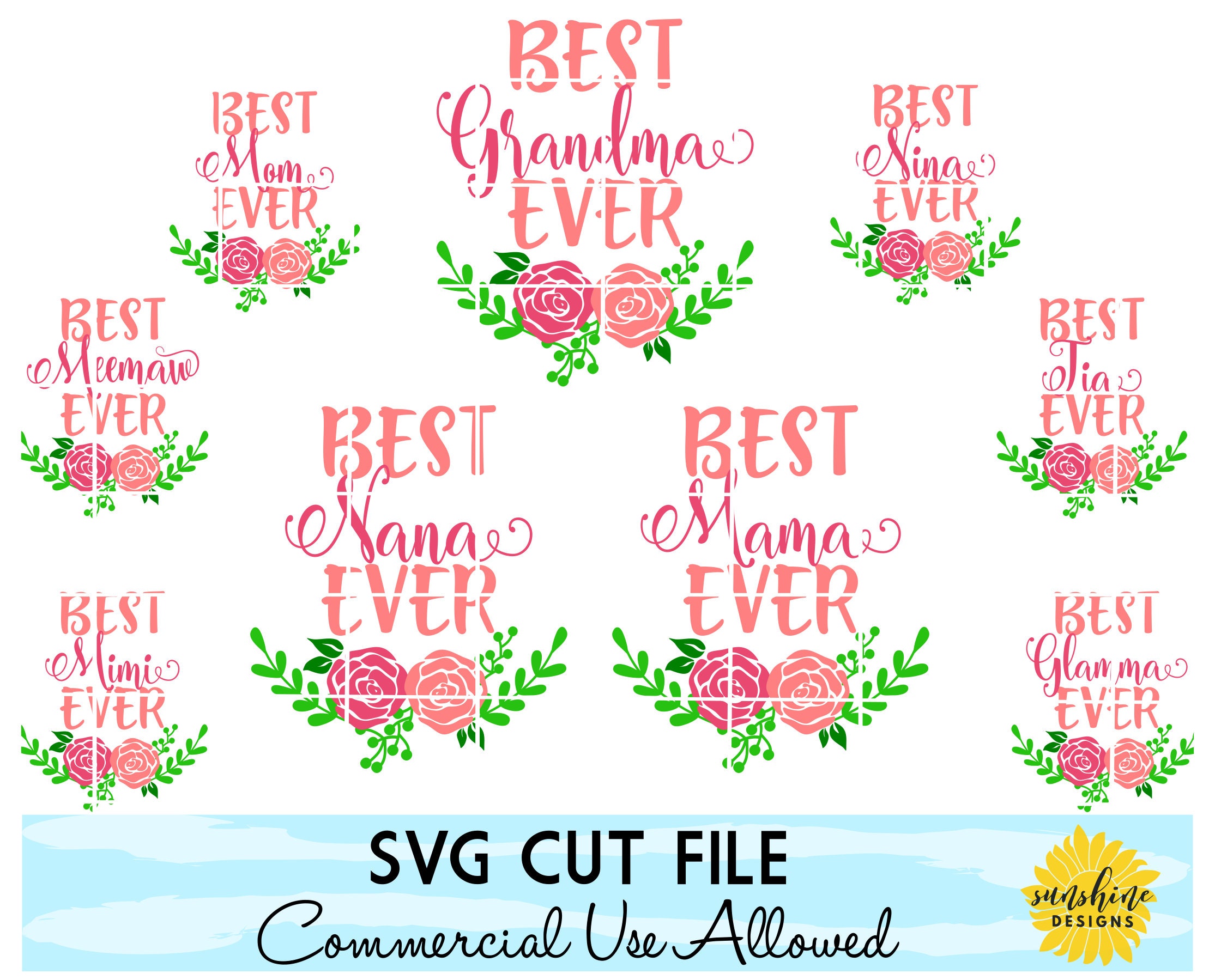 Download Mother's Day SVG Bundle Best Mama Ever svg Grandma svg | Etsy