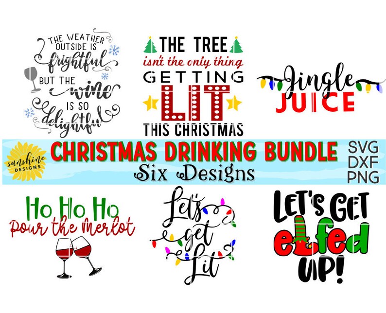 Christmas Drinking SVG Bundle, the Tree Isn't the Only Thing Getting