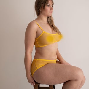 Sheer mesh crop top, transparent top, see tru underwear, sheer mesh lingerie