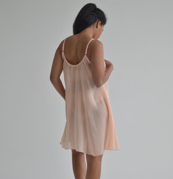 babydoll dress sheer Blush Mesh Babydoll Dress (Preorder)