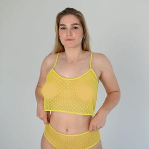Sheer mesh tank top plus size