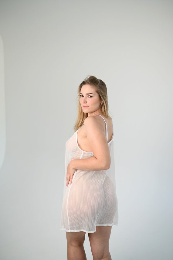Camisole Sheer Nightdress See Through Night Dress Sheer