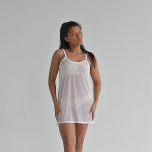 Sheer mesh nightgown for women