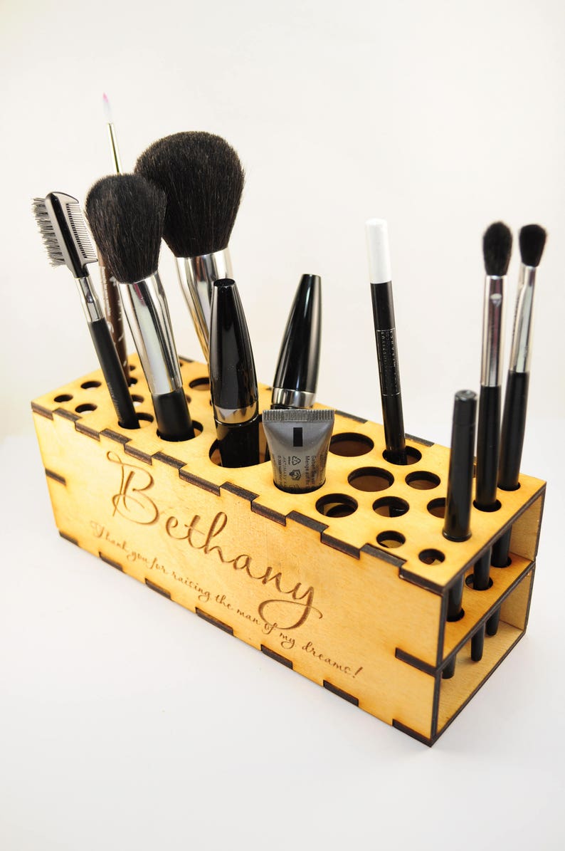 Makeup Brush Holder Pencil Brushes Glitter Organizer Makeup Etsy