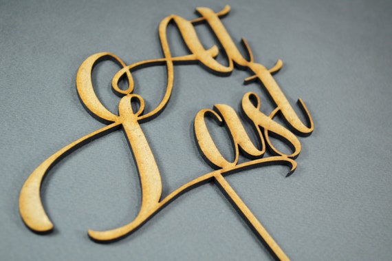 Country Cake Topper At Last Cake Topper Funny Cake Topper Etsy