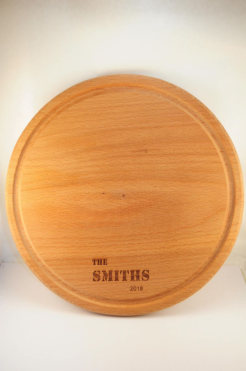 Cutting board housewarming gift wedding custom anniversary personalized wood engraved bridal shower engagement chopping laser engraved pizza