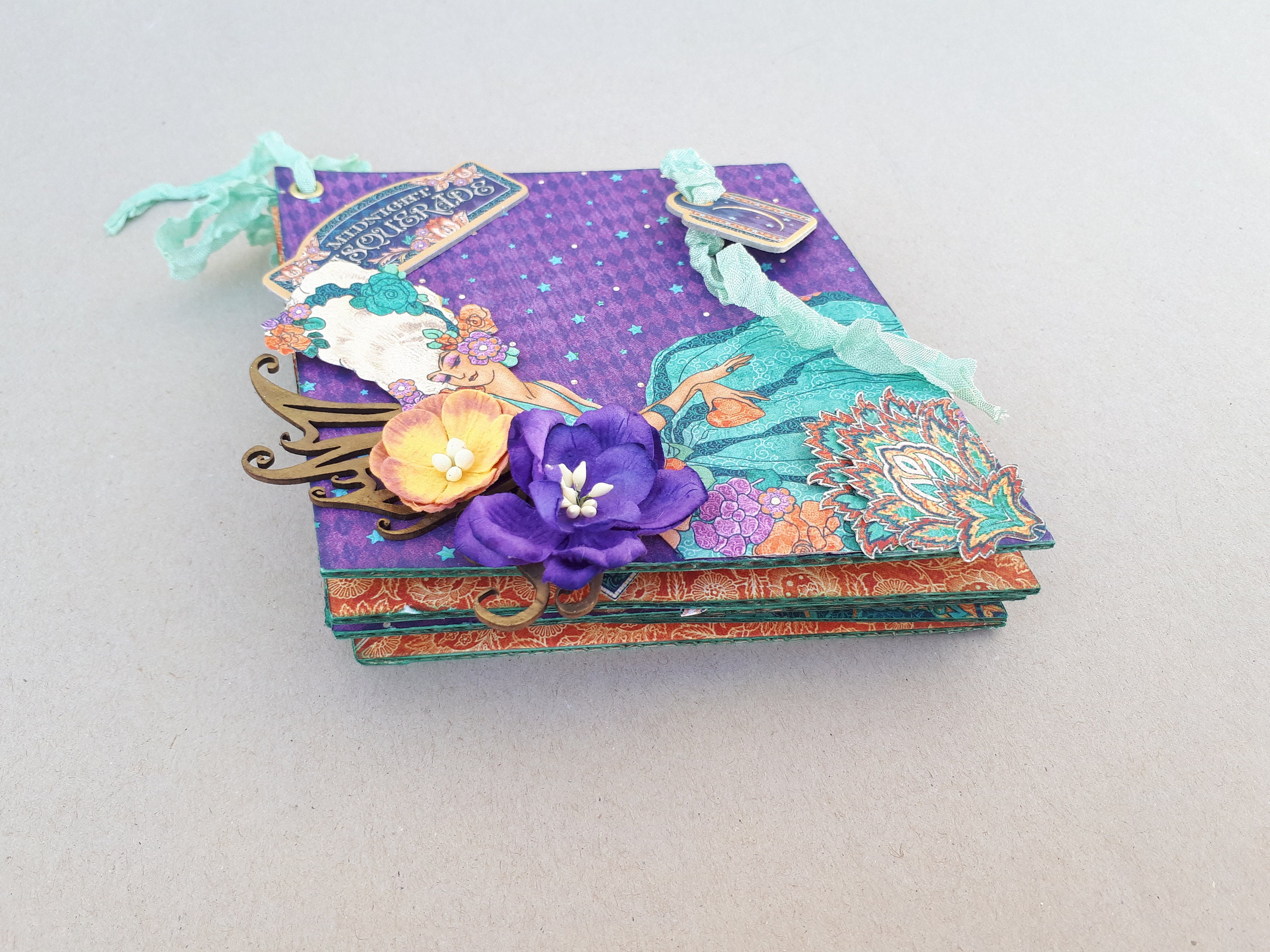 Unique photo album Graphic 45 mini albums unique gift for Etsy