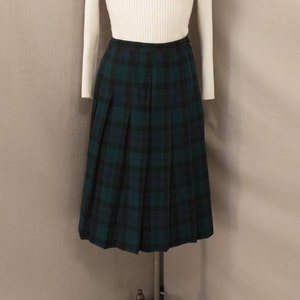 Blackwatch Tartan Tiered Midi Skirt main image 1