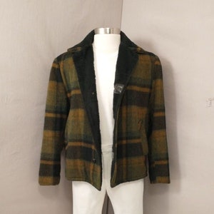 Green and Black Wool Hunting Jacket Etsy