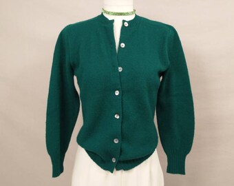 dark green cardigan sweater