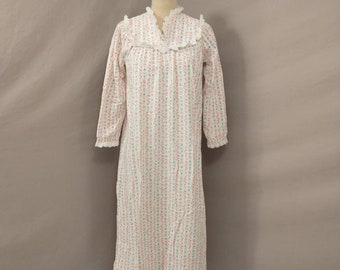 long cotton flannel granny nightgown
