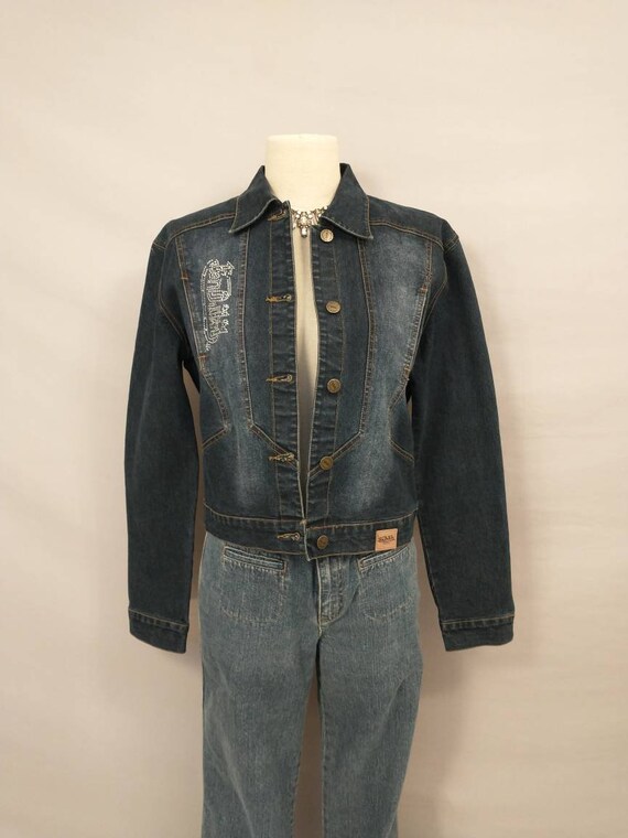 Short length deals denim jacket