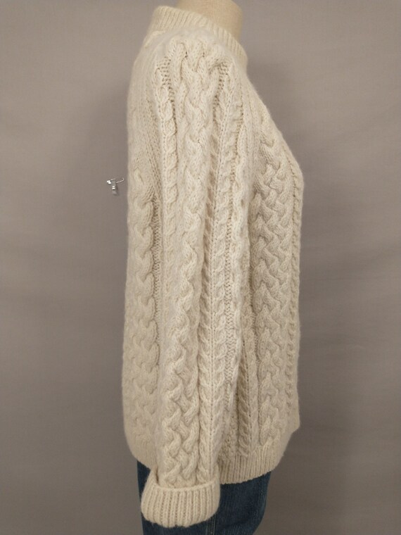 Alana Hand Knit Irish Vintage 90s Sweater Traditi… - image 9