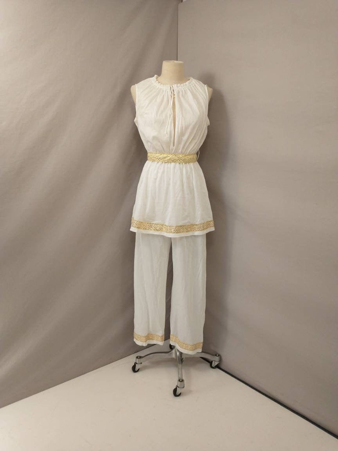 Greek Pyjamas Sexy Greek Goddess Pajama's Vintage 70's Lightweight Sleeveless Top W ...