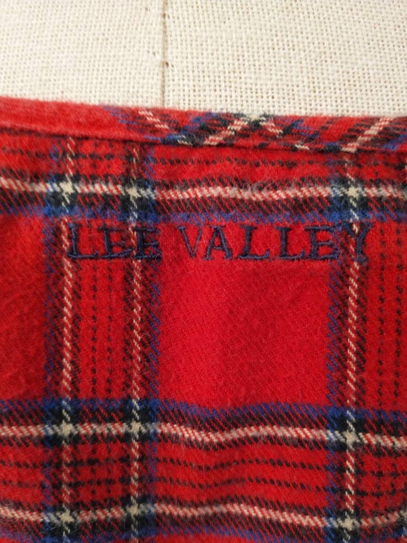 Ireland Lee Valley Soft Cotton Red Plaid Nightgow… - image 6