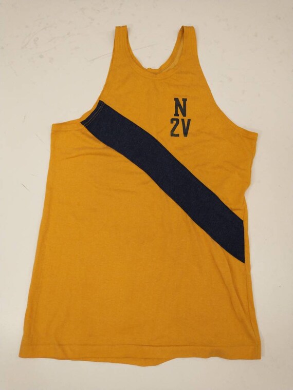 1970's Athletic Jersey Tank Top Crew Rowing or Tr… - image 7