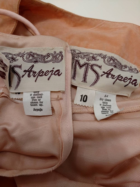 Peach Sixties Maxi Dress Set MS Arpeja Feminine A… - image 6