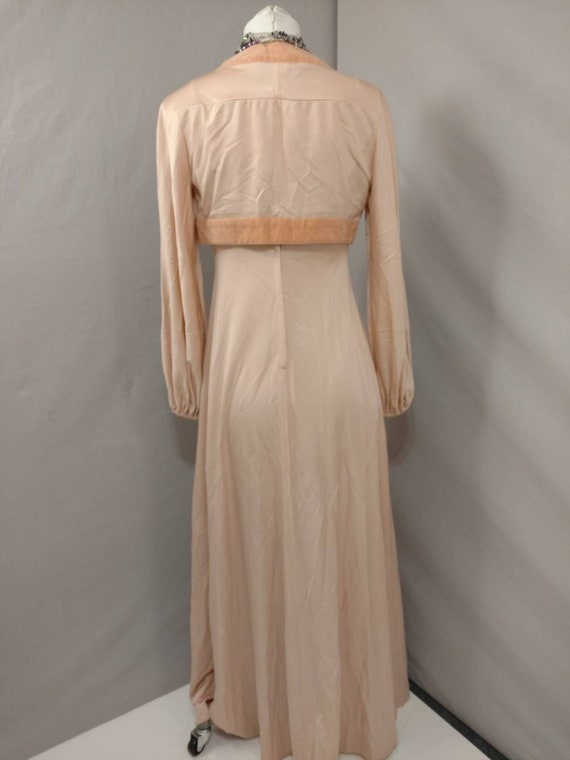 Peach Sixties Maxi Dress Set MS Arpeja Feminine A… - image 4