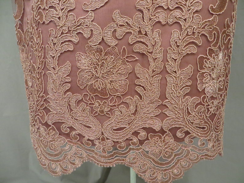 Rose Lace Overlay Indian Tunic Top Handmade India Unique Gorgeous Sm Med Dark Pink Ethnic Kurta Kurti Vintage