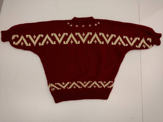 Artsy Batwing Bulky Handmade Sweater Soft Acrylic… - image 6