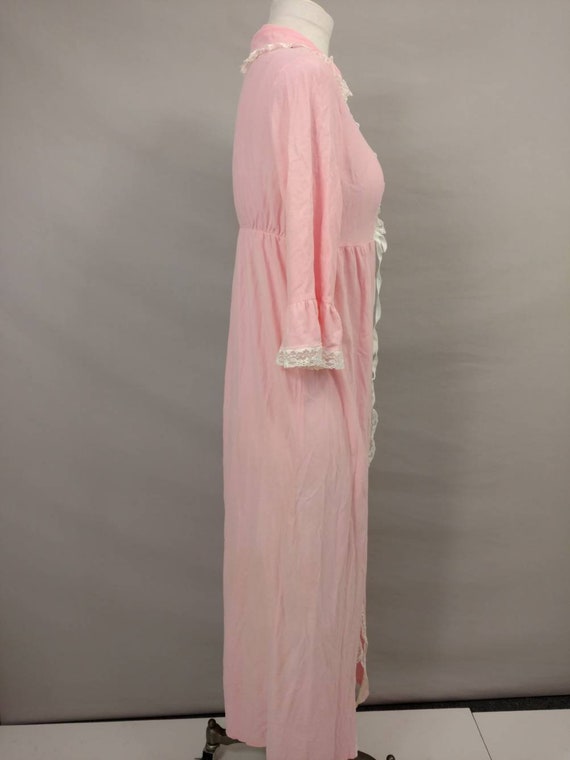 60's Pink Robe Feminine Vintage Sixties Made in U… - image 4