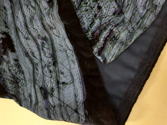 Handmade Velvet Maxi Skirt Vintage Quality 80s Ve… - image 7