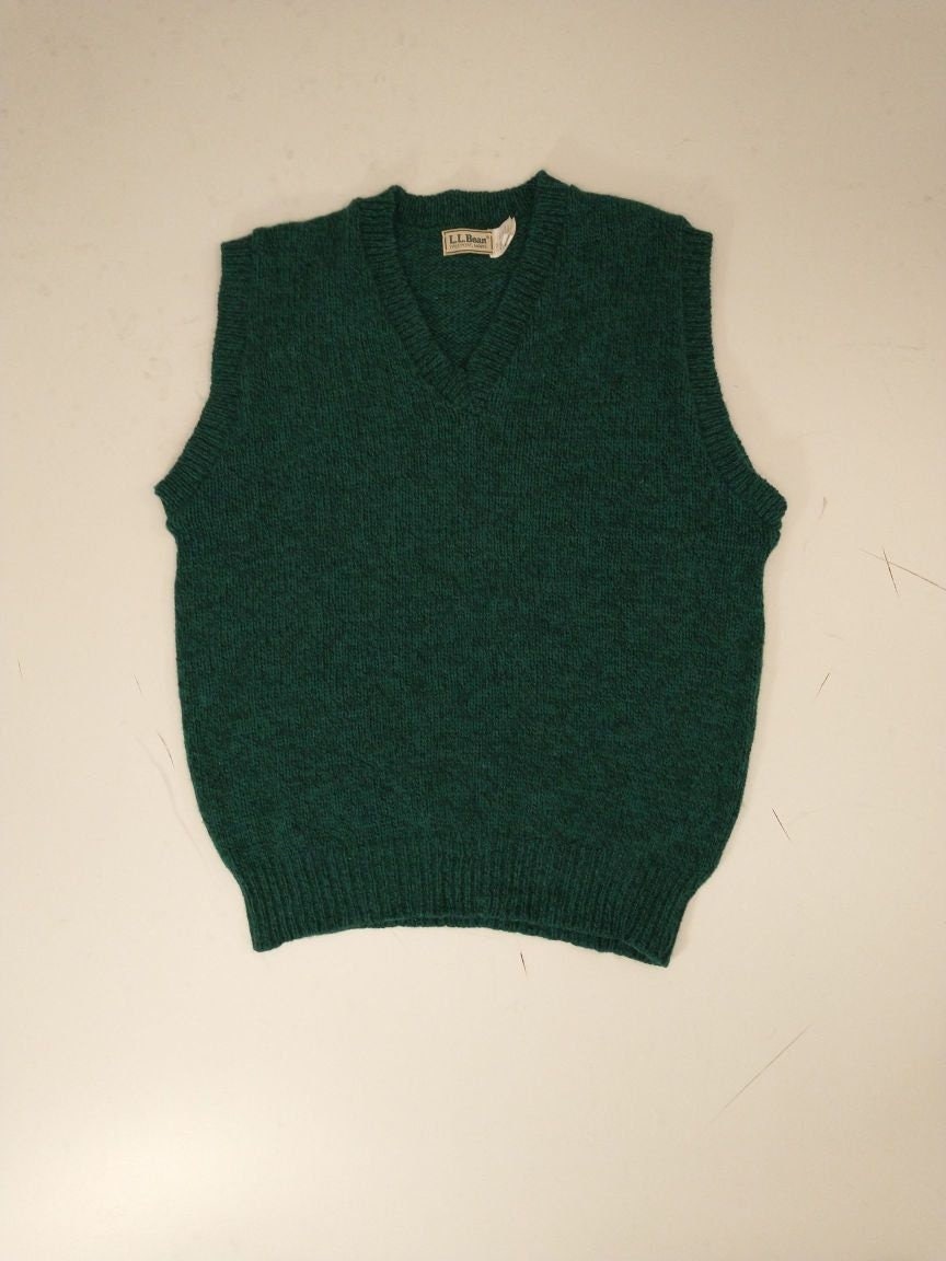 Ll Bean Wool Vest - Etsy