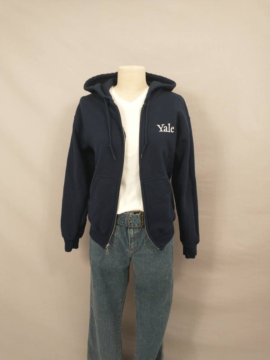 Yale Zip Sweatshirt Vintage Y2K Yale University Athletic Wear