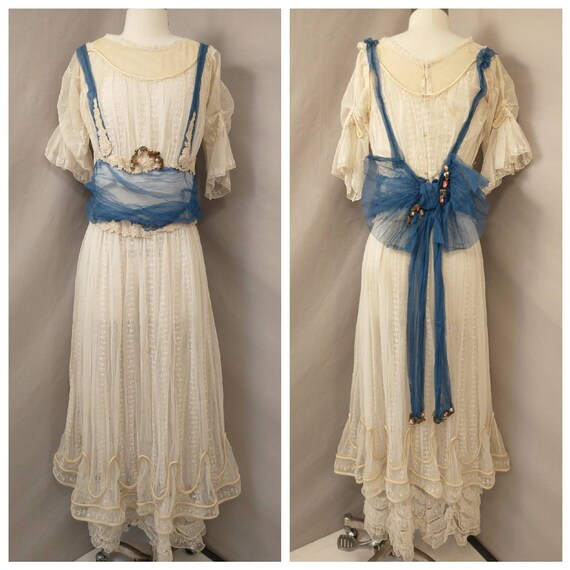 On Hold Edwardian Lawn Dress Post Victorian 1900's