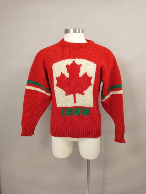 Canadian flag sweater sales