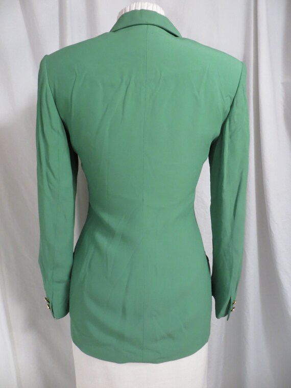 Versace Pant Suit Vibrant Green Vintage 90's Designer Versus