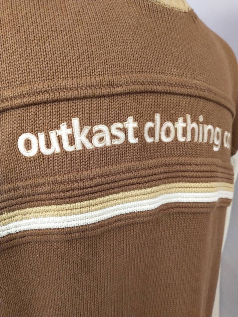 Rare Vintage Outkast Clothing Tunic Sweater 1980's The Outkast Clothing Company Early Knit Men's XXXL Eighties Color Block image 5