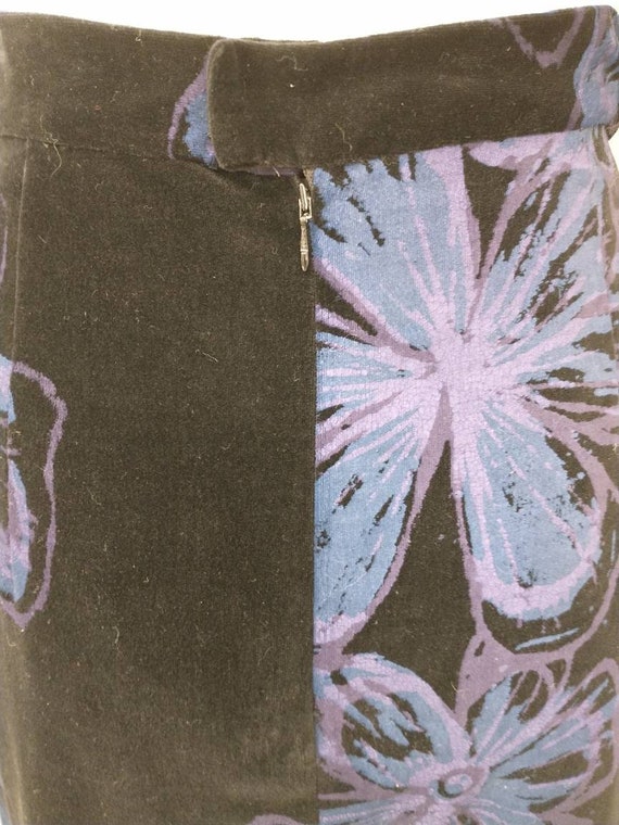 Handmade Velvet Floor Length Maxi Skirt Vintage Q… - image 6