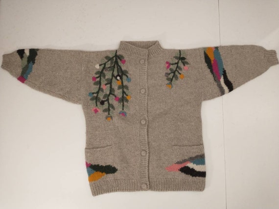 Vintage 80's Dobrila Cardigan Authentic Sirogojno… - image 5