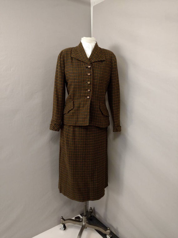 Vintage 50's Suit Woman's Business with Skirt & Ja