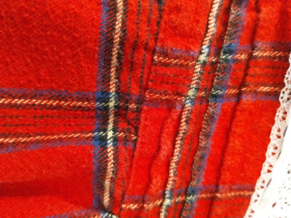 Ireland Lee Valley Soft Cotton Red Plaid Nightgow… - image 8