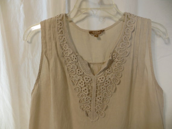 carla conti linen dress