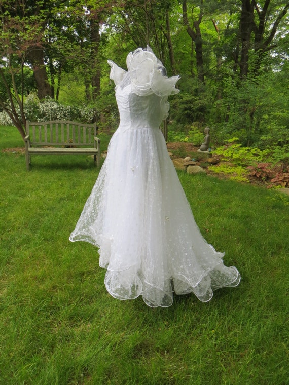 Vestidos de novia de encaje corto Vintage con faja, línea A, tul de los  años 50