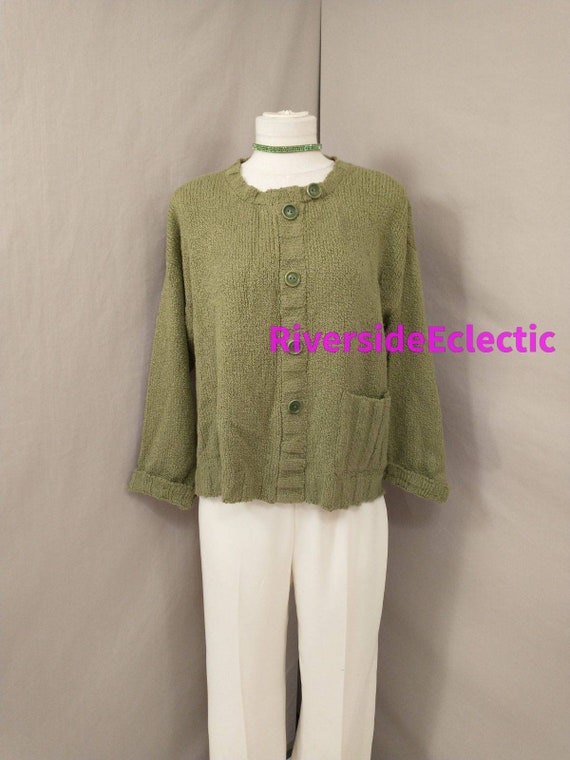 Pima Cotton FLAX Super Soft Knit Sweater Vintage 9