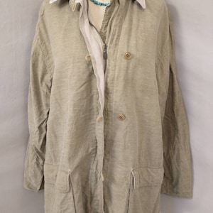 Safari Style Quality Linen Cotton Jacket Neutral Natural Khaki - Etsy