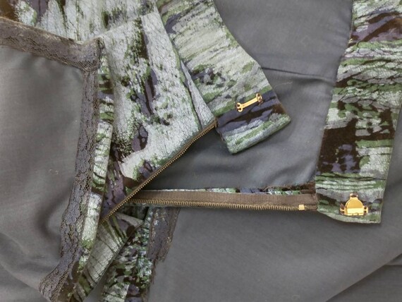 Handmade Velvet Maxi Skirt Vintage Quality 80s Ve… - image 9