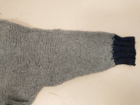 Artsy Bulky Handmade Sweater Handknit Very wide &… - image 7