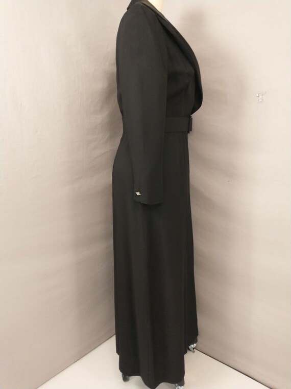 Estevez Tuxedo Dress Vintage 80s Designer Maxi Cl… - image 4