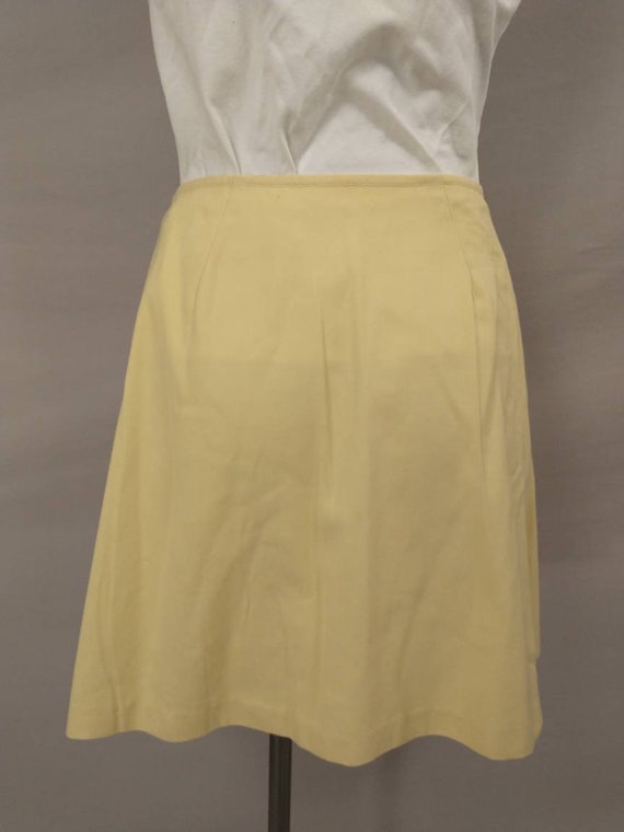 Vintage Yellow Short Golf or Tennis Skirt 1970's … - image 4