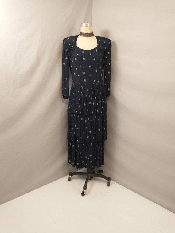 Vintage Forties Day Dress 1940's Authentic Period… - image 1