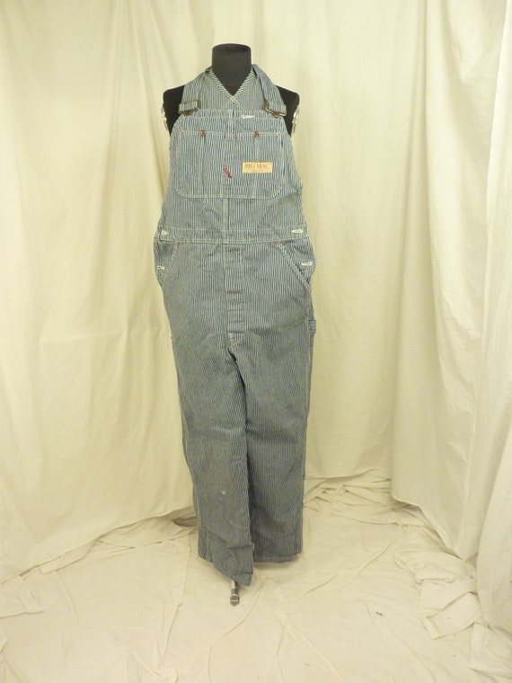 carhartt striped overalls men's