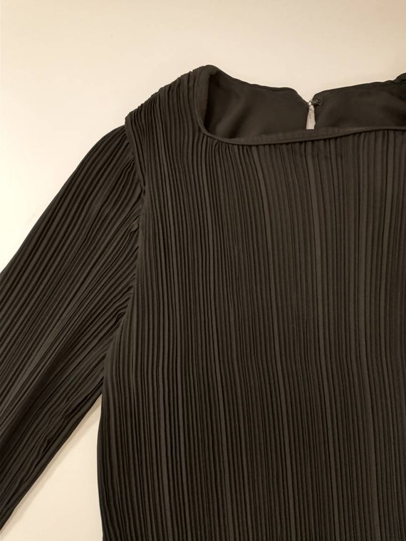 Mary McFadden Fortuni Pleat Black Pleated Blouse … - image 7